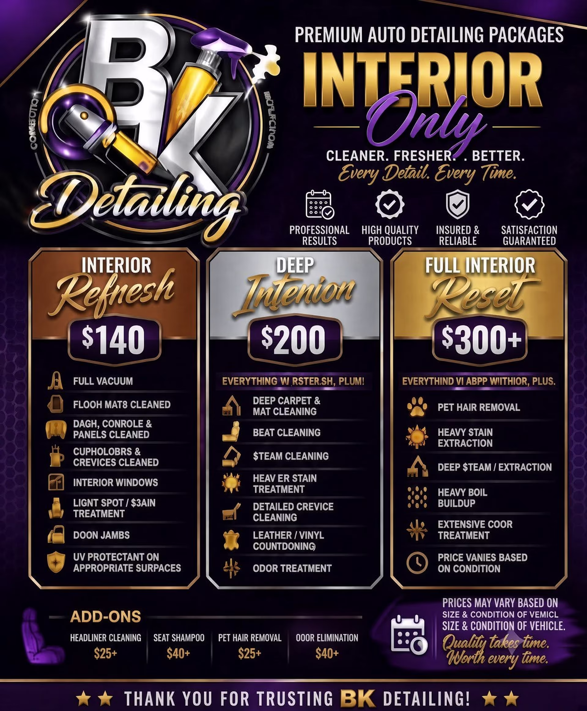 Interior Only Package Showcase